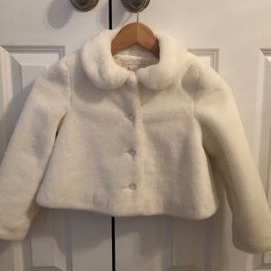 Janie and Jack Faux Fur Cropped Jacket